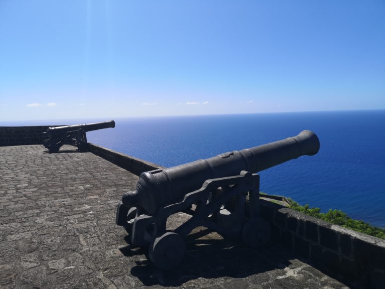 Ein Jahr zurück, Tag 6: St. Kitts – Festung Schwefelberg + Atlantik & karibisches Meer treffen sich
